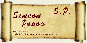 Simeon Popov vizit kartica